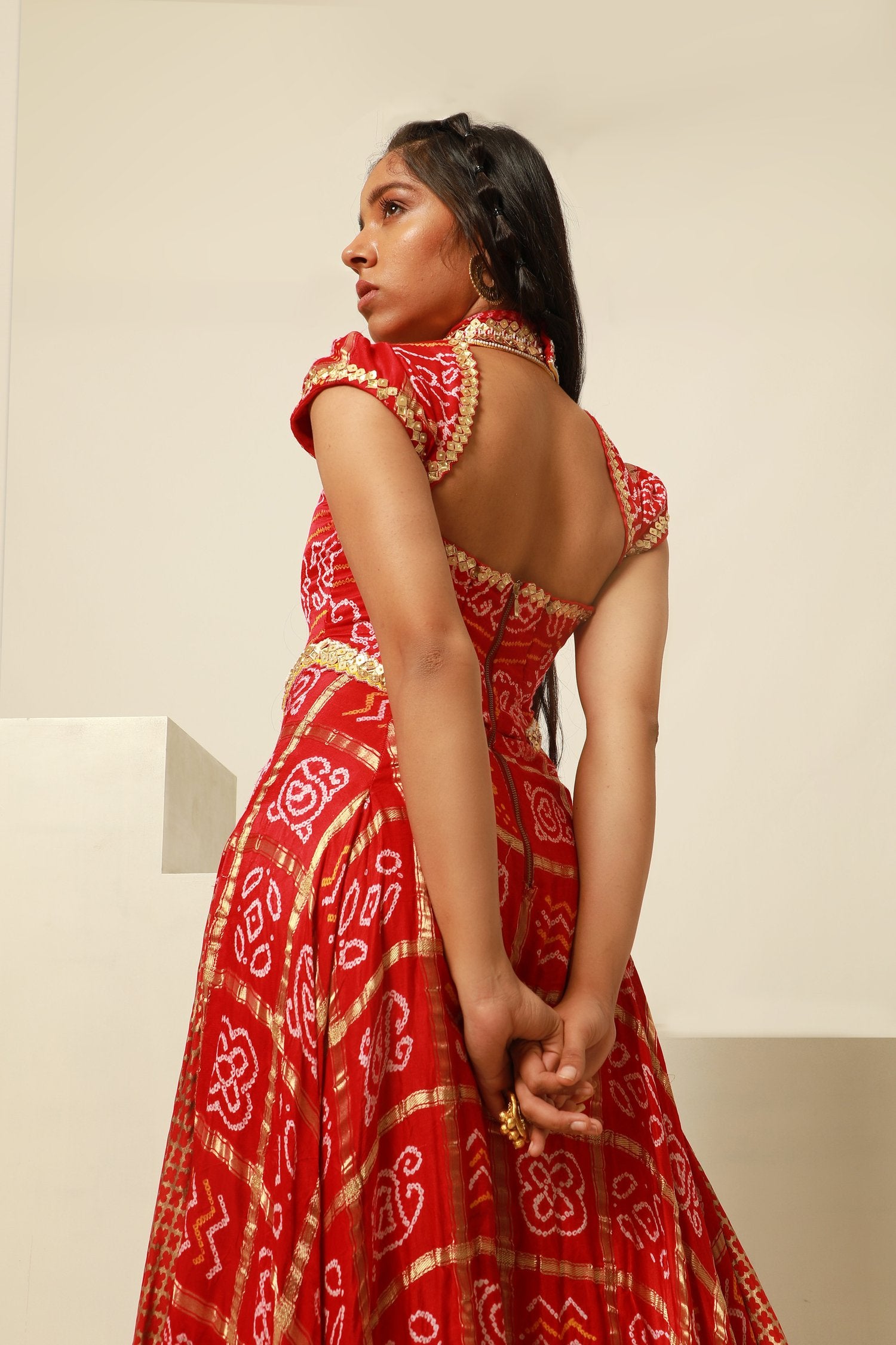 Buy SATIN GREEN MAXI SLIT CORSET DRESS for Women Online in India